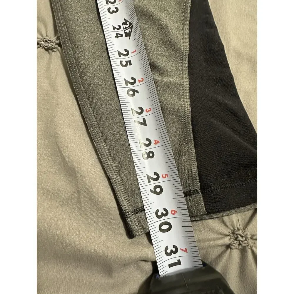 Under Armour UA Women's Size S HeatGear Shine Cropped Leggings Grey/Black‎ Mesh
